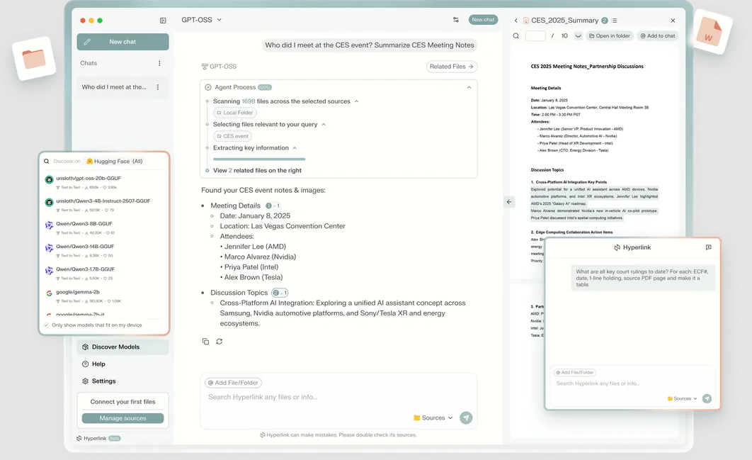 Hyperlink by Nexa AI: o “Perplexity” para seus arquivos locais, 100% privado