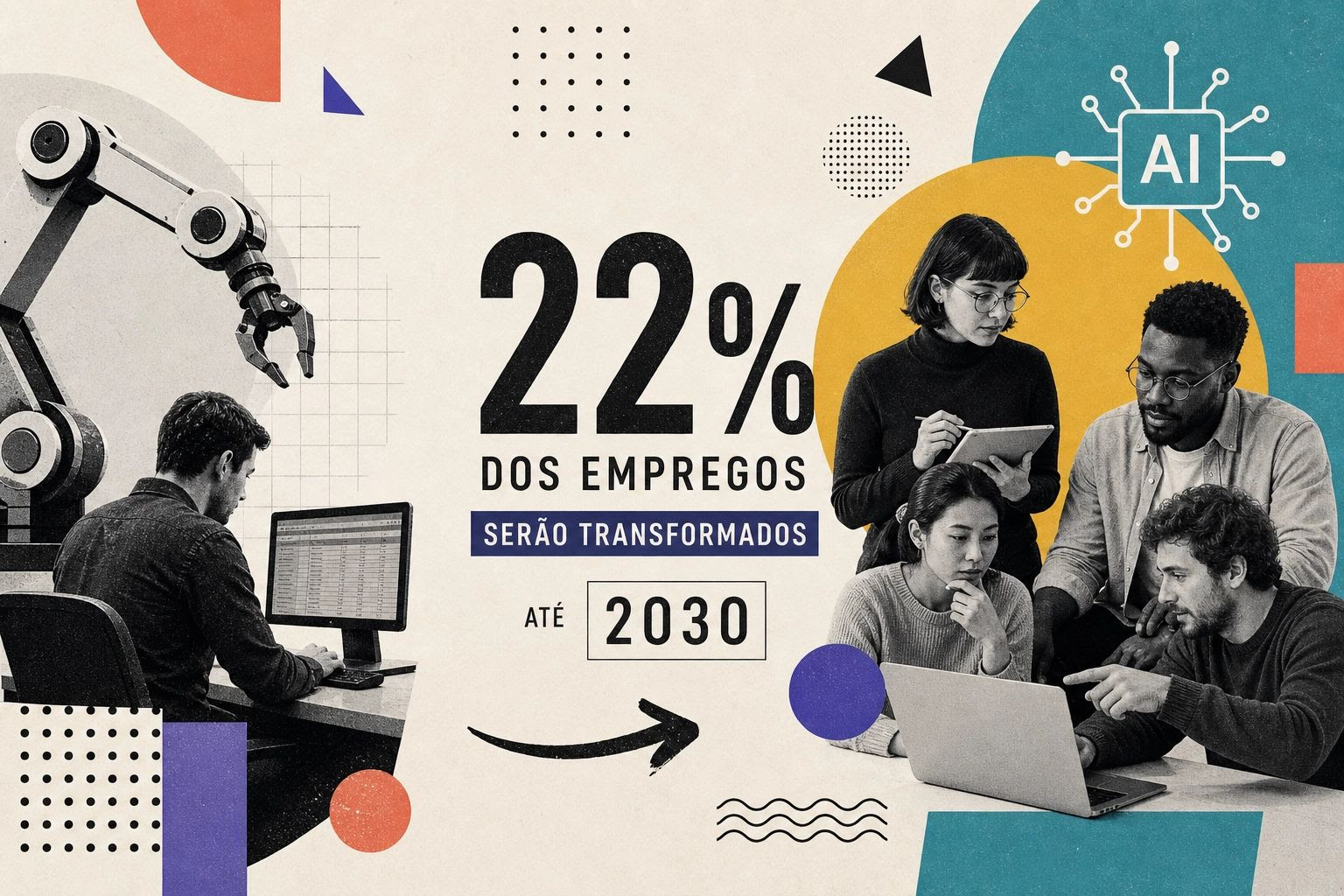 IA Vai Transformar 22% dos Empregos até 2030